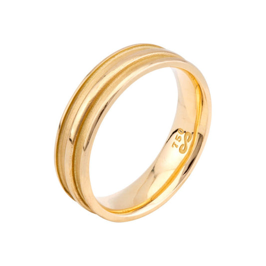 Aliança em Ouro 18K Pedras do Destino ALMW903/0002