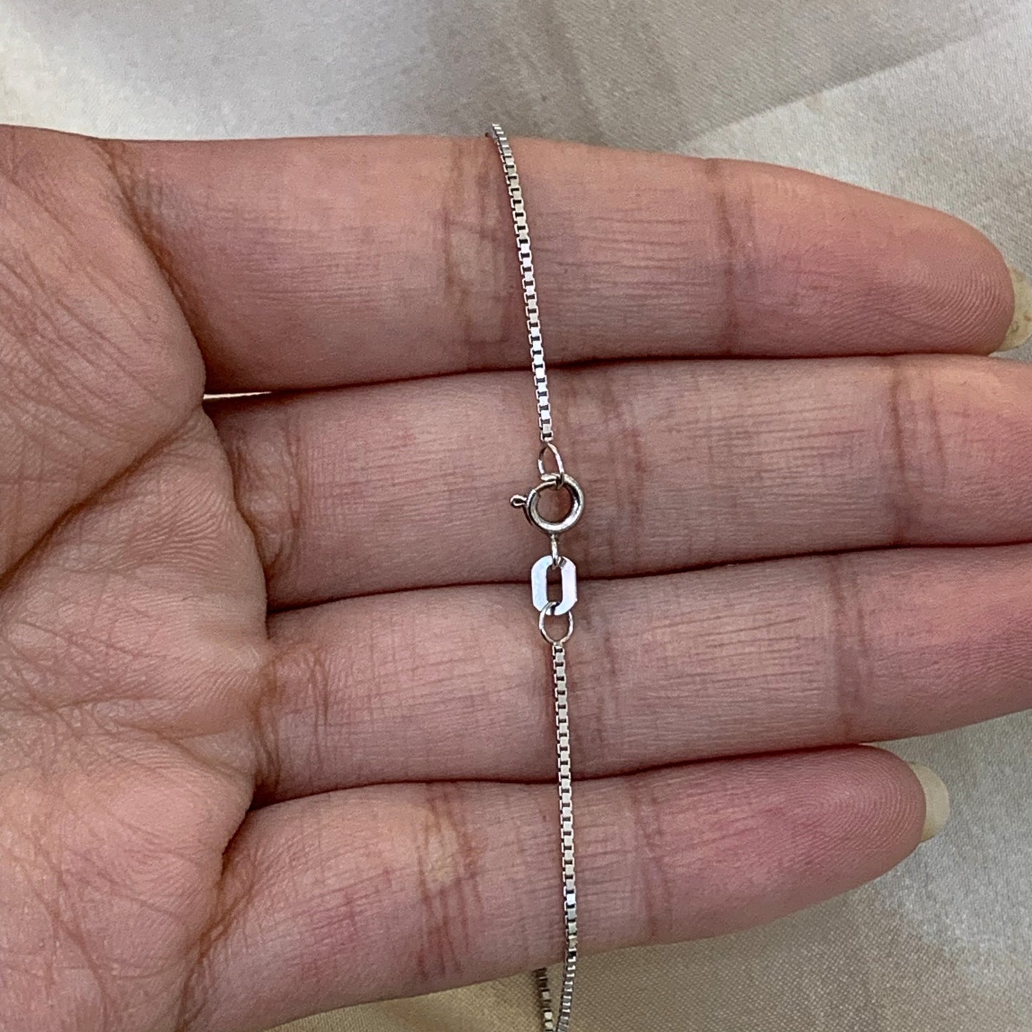 Corrente Veneziana VEC30 em Ouro Branco 18K-750