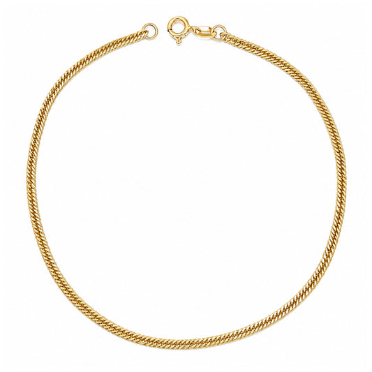 Pulseira Groumet Dupla em Ouro Amarelo 18K