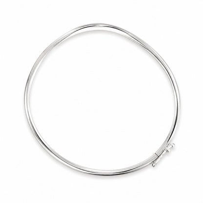 Bracelete Ondulado em Ouro Branco 18K