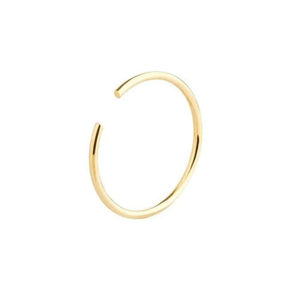 Piercing Argola Fina em Ouro 18K para nariz