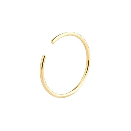 Piercing Argola Fina em Ouro 18K para nariz