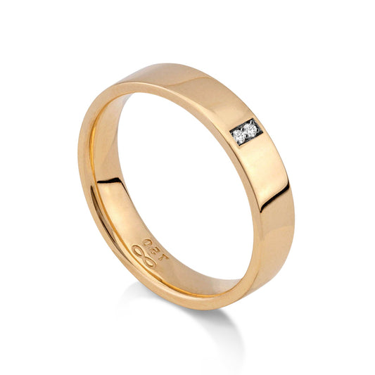 Aliança em Ouro 18K Luz do Amor AFNW795/0001