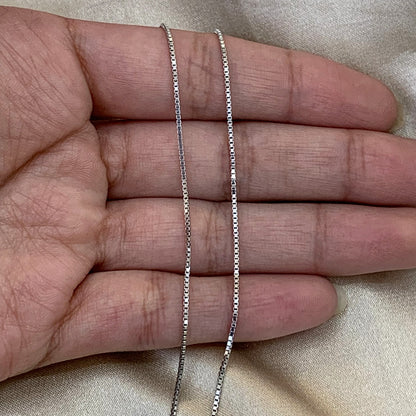 Corrente Veneziana VEC30 em Ouro Branco 18K-750
