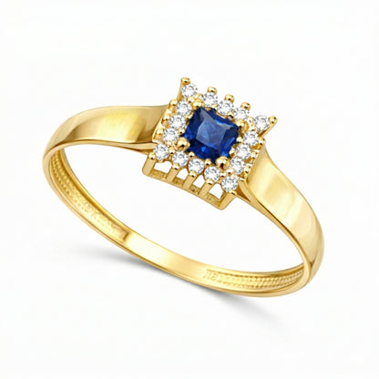 Anel Dream em Ouro Amarelo 18K-750, com zircônias