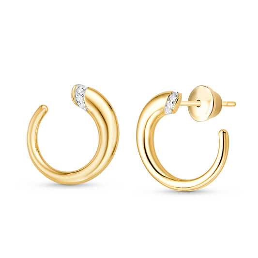 Brinco Luar Coleção Zéfiro em Ouro Amarelo 18k-750