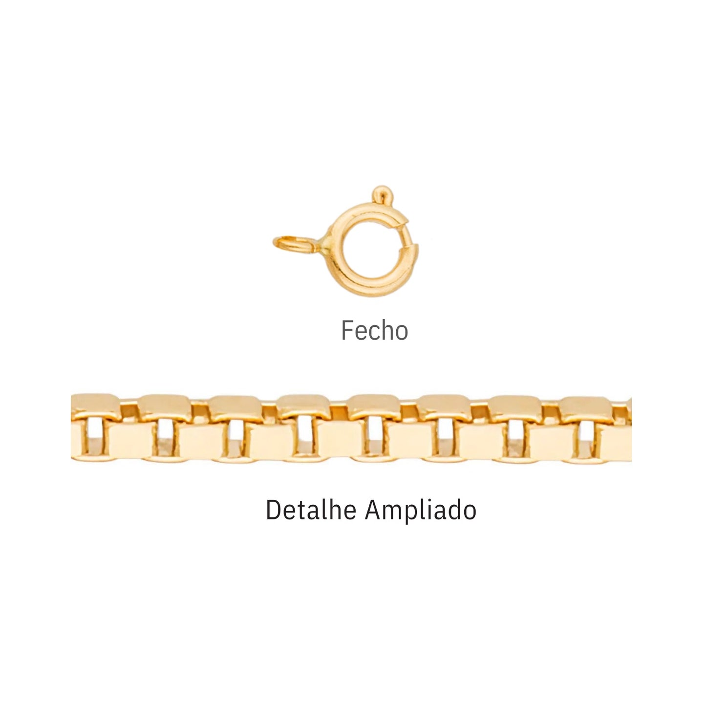 Corrente Veneziana VEC20 em Ouro Amarelo 18K-750