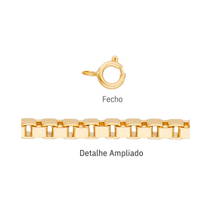 Corrente Veneziana VEC20 em Ouro Amarelo 18K-750