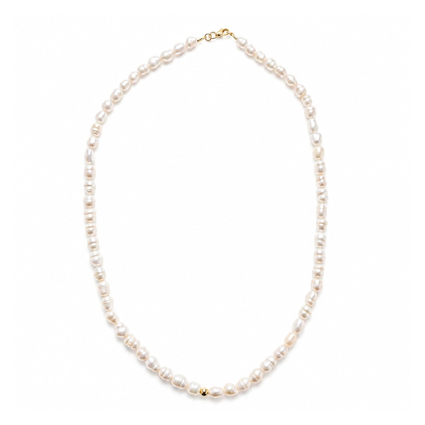 Gargantilha de Pérolas Barrocas em Ouro Amarelo 18k