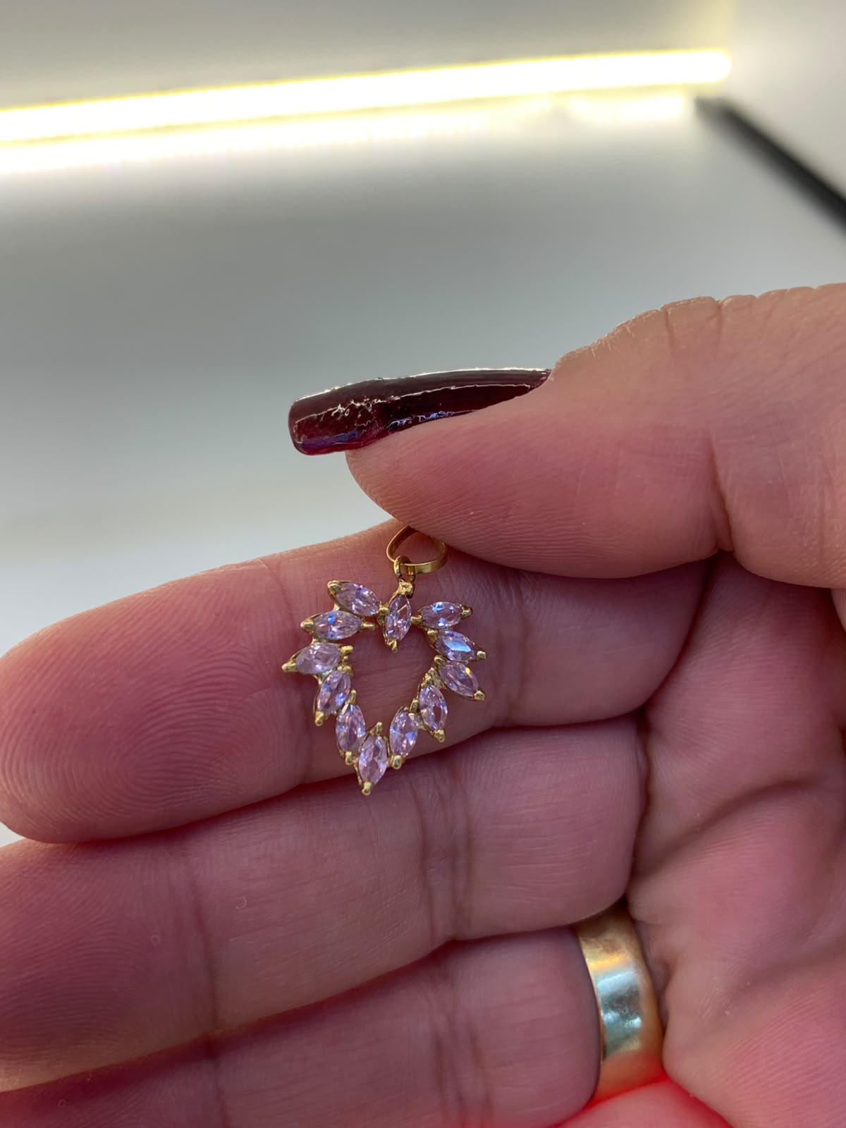 Pingente Coração em Ouro amarelo 18K