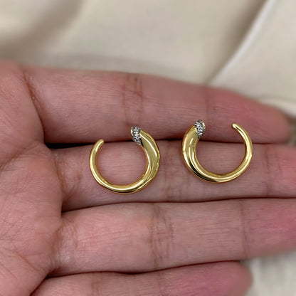 Brinco Luar Coleção Zéfiro em Ouro Amarelo 18k-750