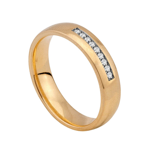 Aliança em Ouro 18K Promessa Celestial AFNW898/0001