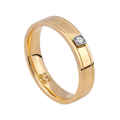 Aliança em Ouro 18K Jornada de Amor AFNW900/0001