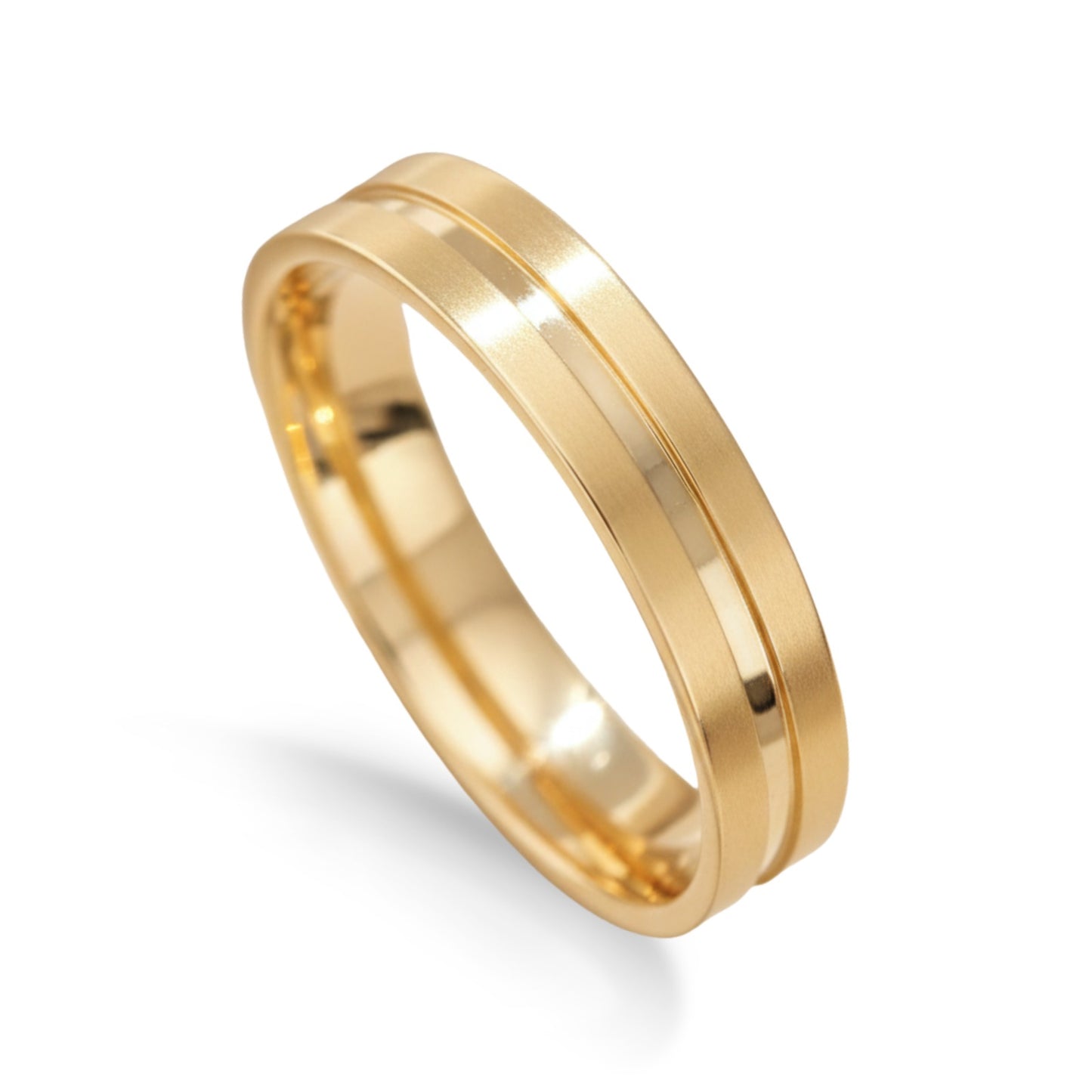 Aliança Constelação em Ouro Amarelo 18K