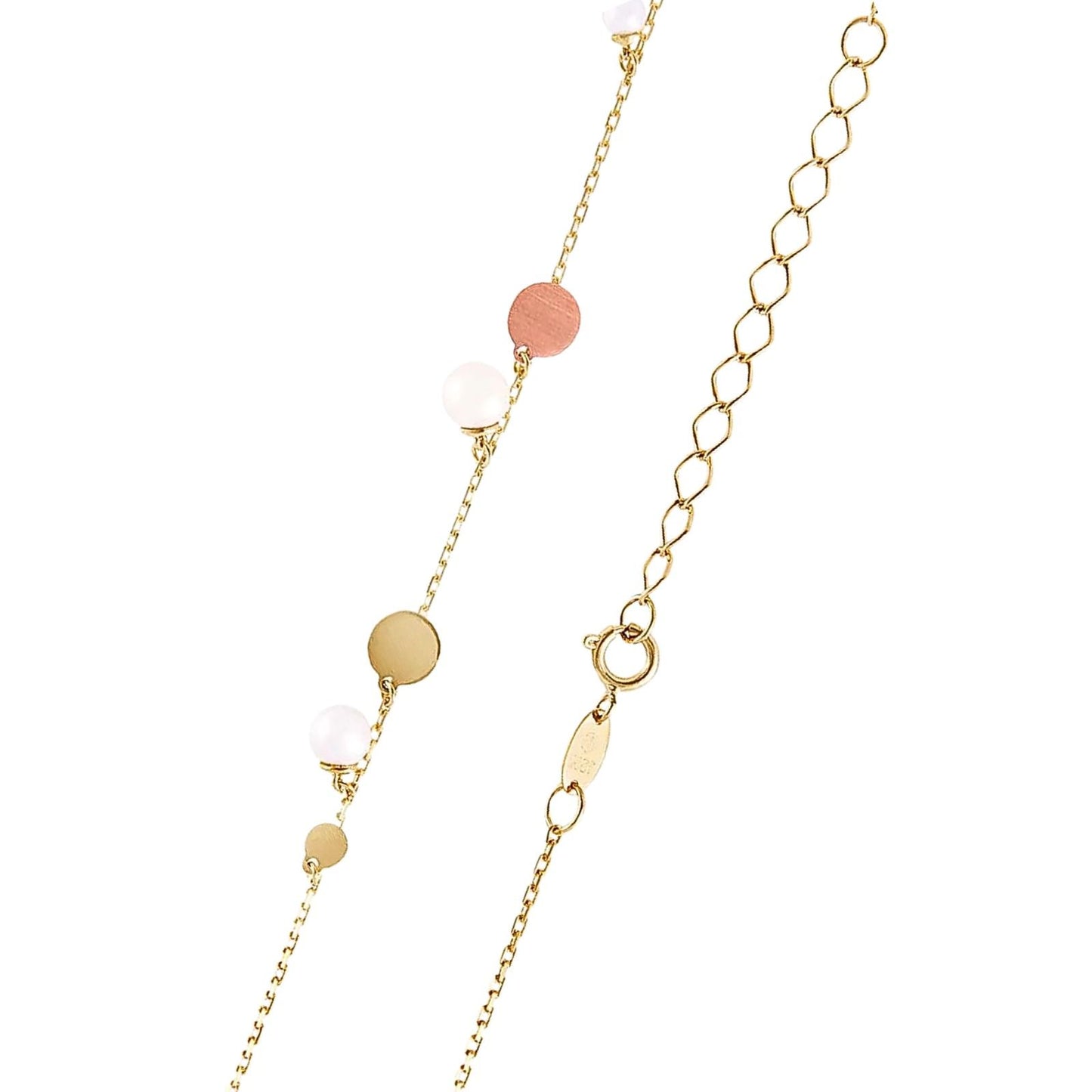Gargantilha em ouro amarelo e Rosê 18K - Coleção Óra