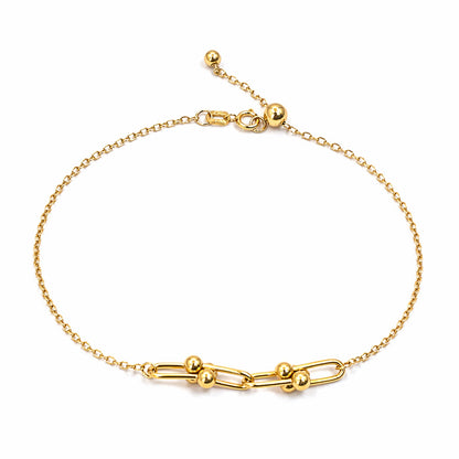 Pulseira Aurum Dot Duplo em Ouro Amarelo 18k-750
