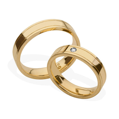 Aliança em Ouro 18K Amor Puro AFNW892/0001