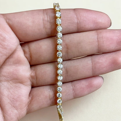Pulseira Riviera em Ouro Amarelo 18K-750
