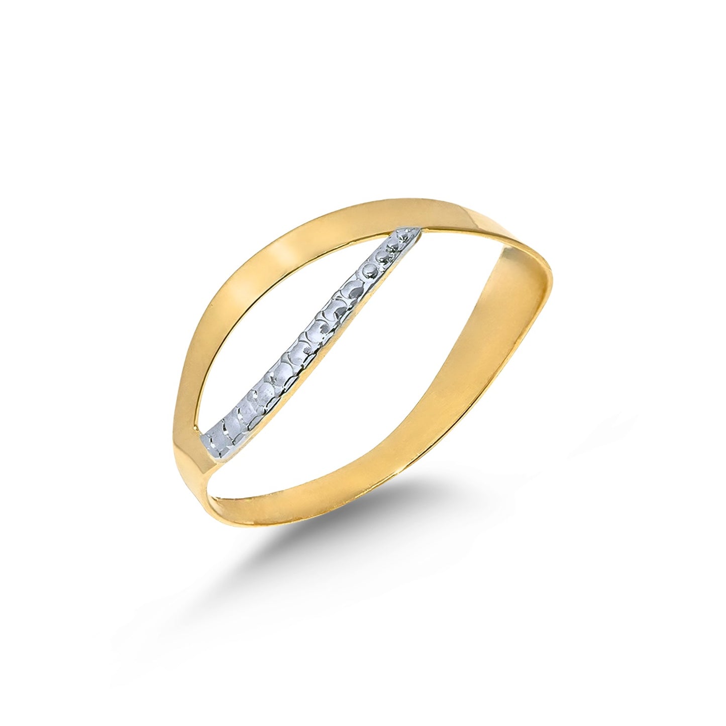 Anel Move Coleção Fit em Ouro Amarelo e Branco 18K-750