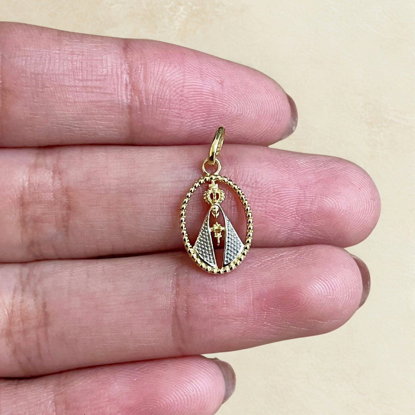 Pingente Nossa Senhora em Ouro Amarelo 18K-750