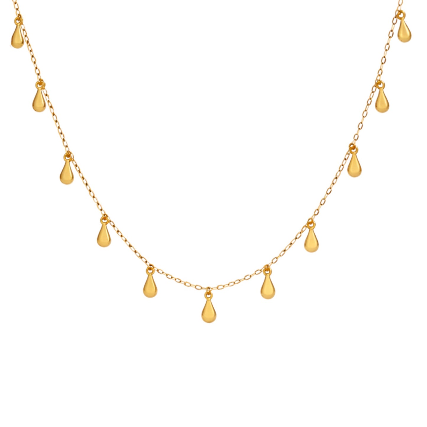 Gargantilha Gocce Delicate em Ouro Amarelo 18K-750