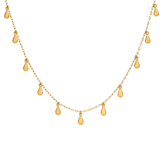 Gargantilha Gocce Delicate em Ouro Amarelo 18K-750