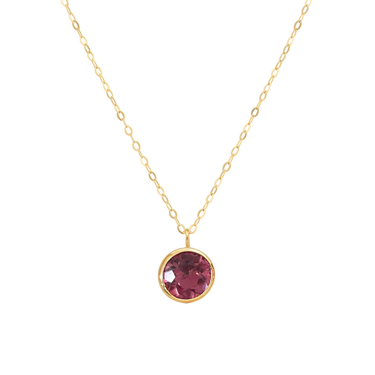 Gargantilha com Quartzo Violeta em Ouro Amarelo 18K-750