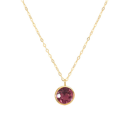 Gargantilha com Quartzo Violeta em Ouro Amarelo 18K-750