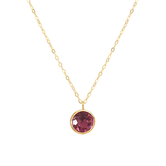 Gargantilha com Quartzo Violeta em Ouro Amarelo 18K-750