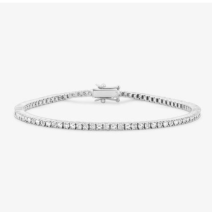 Pulseira Riviera em Ouro Branco 18K-750