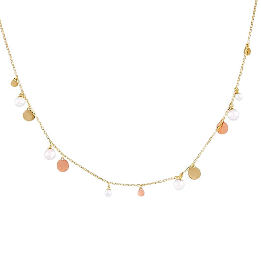 Gargantilha em ouro amarelo e Rosê 18K - Coleção Óra