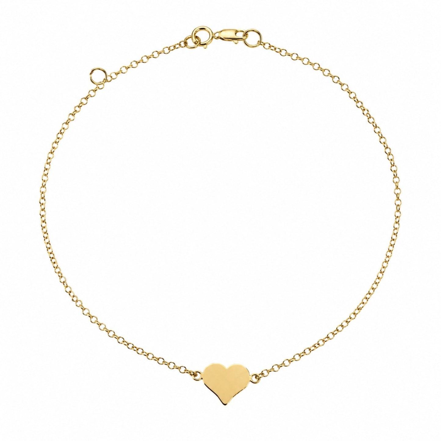 Pulseira Coração em Ouro Amarelo 18k-750
