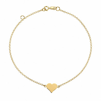 Pulseira Coração em Ouro Amarelo 18k-750