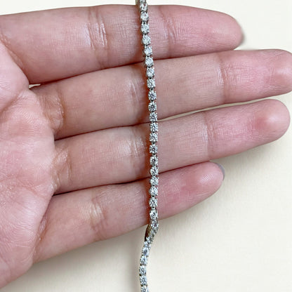 Pulseira Riviera em Ouro Branco 18K-750