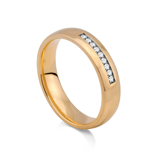 Aliança em Ouro 18K Promessa Celestial AFNW898/0001