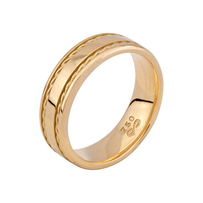 Aliança em Ouro 18K Elo Radiante &nbsp;ALMW902/0002