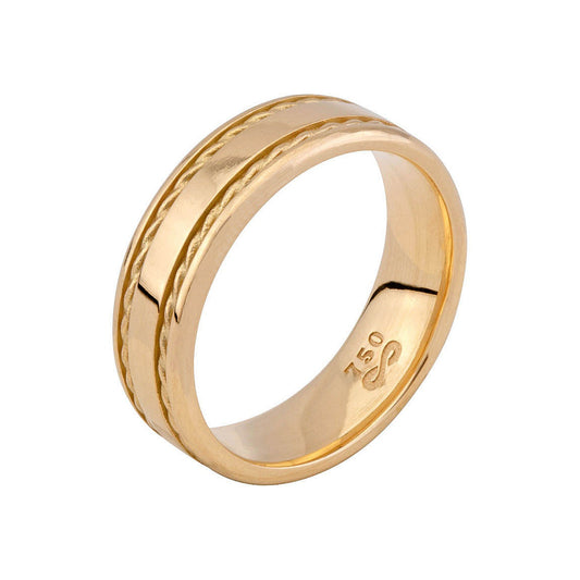 Aliança em Ouro 18K Elo Radiante &nbsp;ALMW902/0002