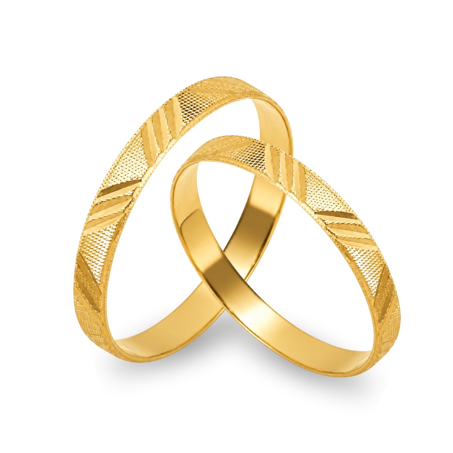 Aliança Vértice em Ouro Amarelo 18K