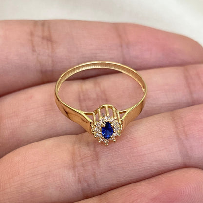 Anel Insigne em Ouro Amarelo 18K-750, com zircônias