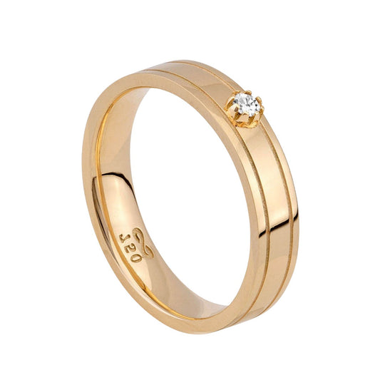 Aliança em Ouro 18K Harmonia Preciosa AFNW901/0001