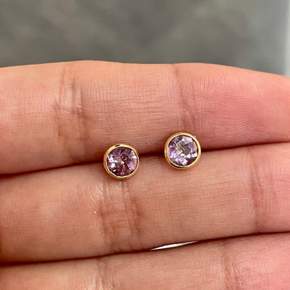 Brinco Douce em Ouro Amarelo 18K, com ametista