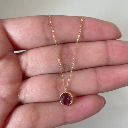 Gargantilha com Quartzo Violeta em Ouro Amarelo 18K-750