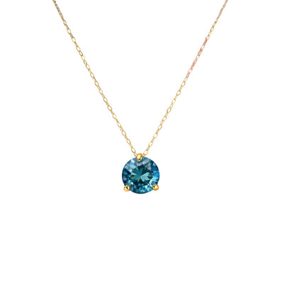 Gargantilha Ocean em Ouro Amarelo 18k, com topázio london
