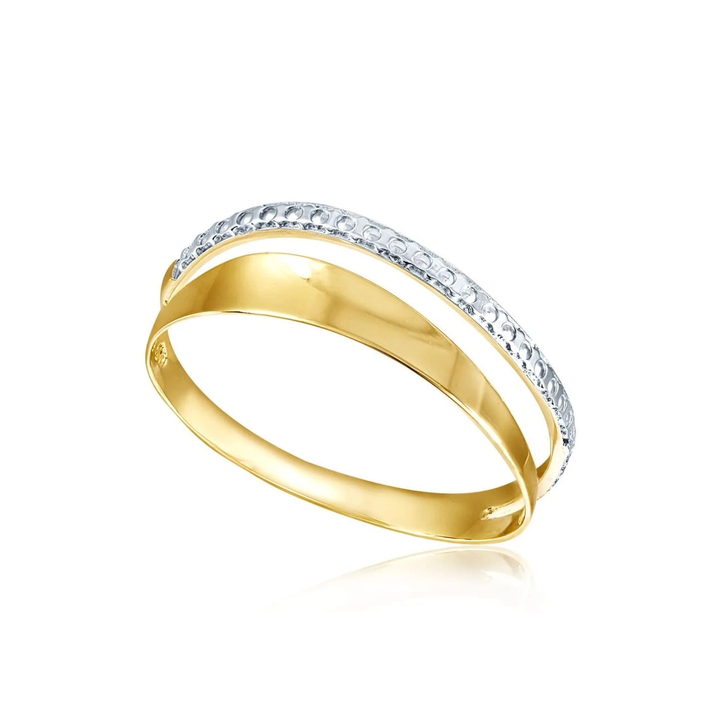 Anel Breese Coleção FIT em Ouro Amarelo e Branco 18K-750