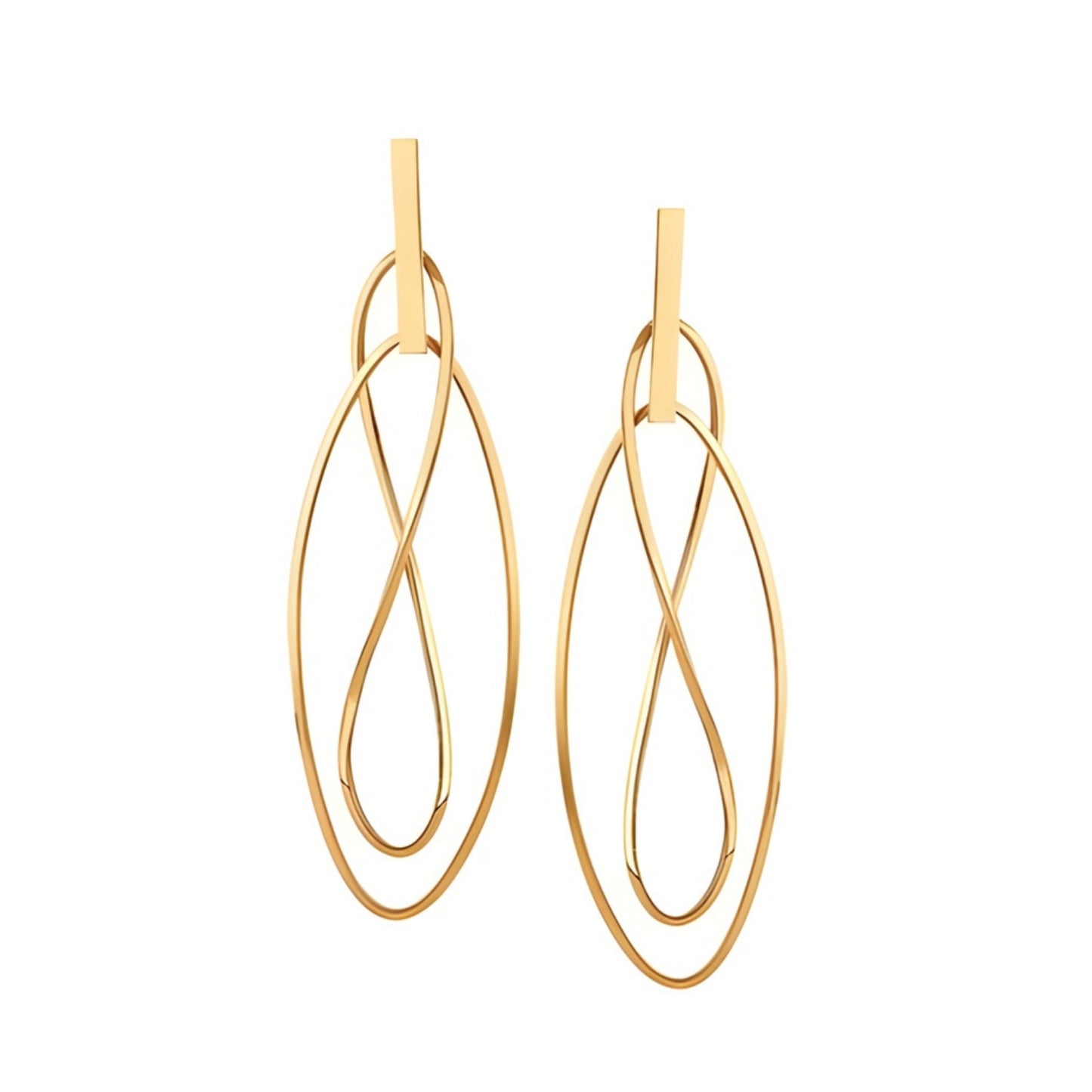 Brinco L'infinito em Ouro Amarelo 18k