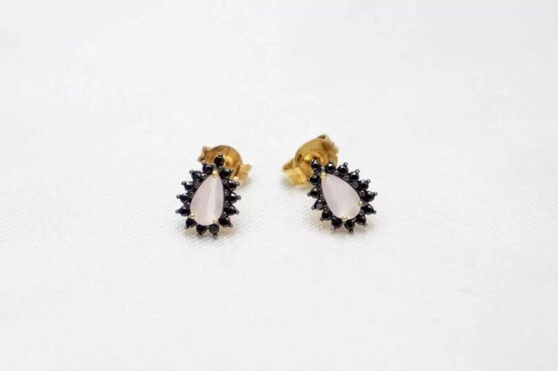 Brinco BT RS quartzo e zirconia em ouro 18K-750