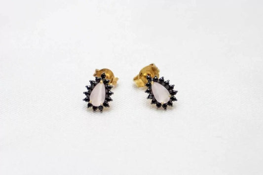 Brinco BT RS quartzo e zirconia em ouro 18K-750
