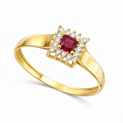 Anel Dream em Ouro Amarelo 18K-750, com zircônias