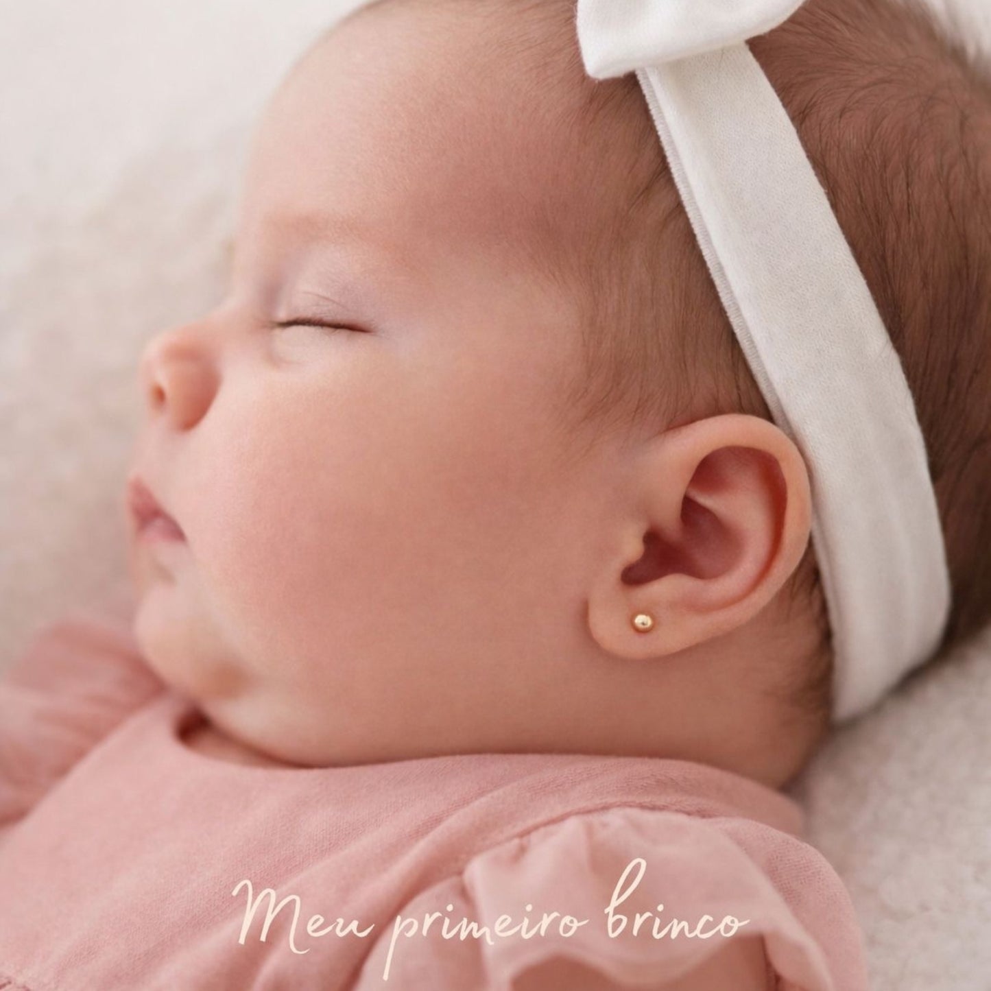 Brinco Bola 3mm em Ouro Amarelo 18k