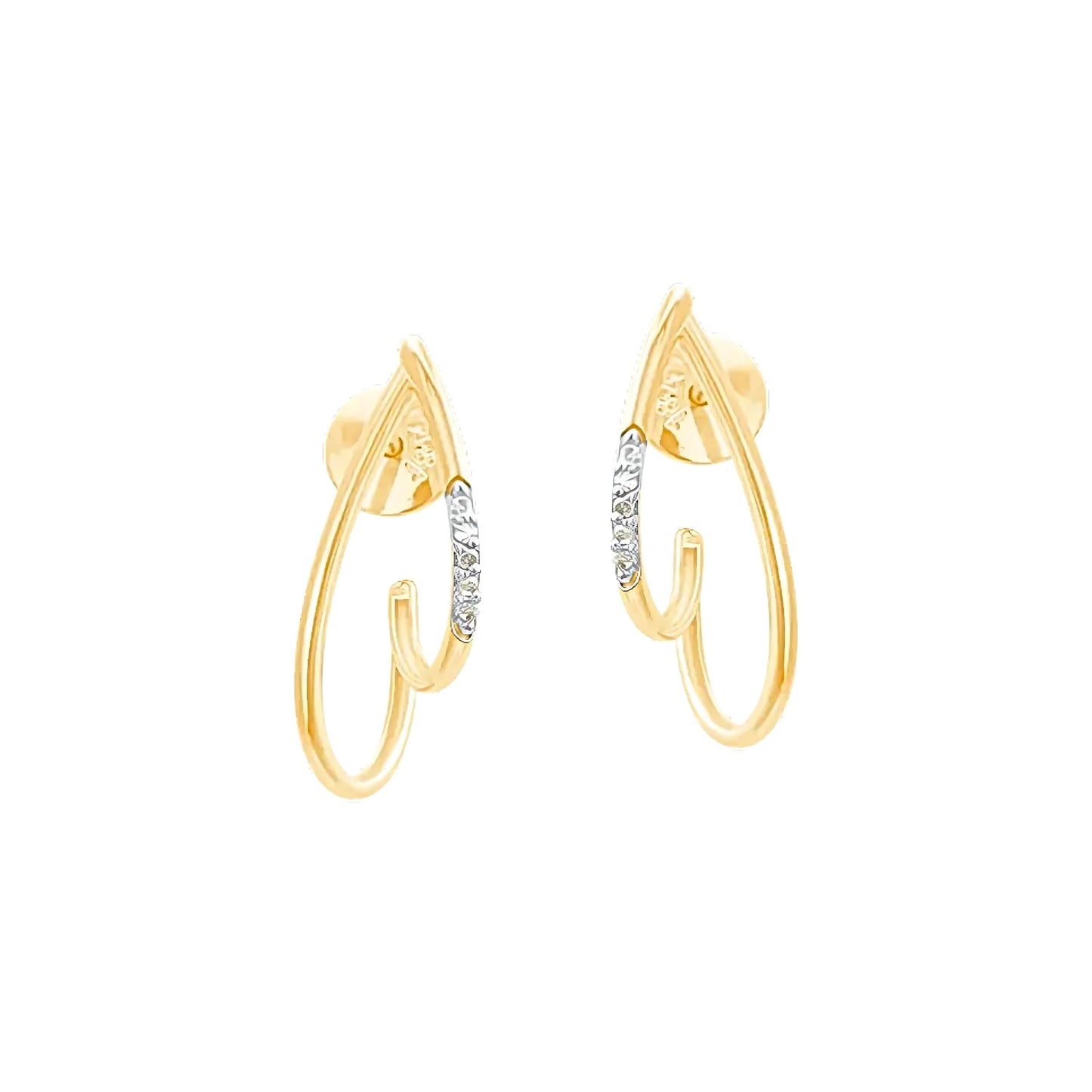 Brinco Cignus Coleção Charme em Ouro Amarelo 18k-750